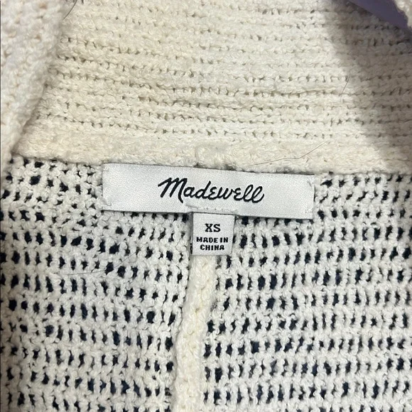 Madewell Cream Open-Front Cardigan sz XS - Picture 2 of 2